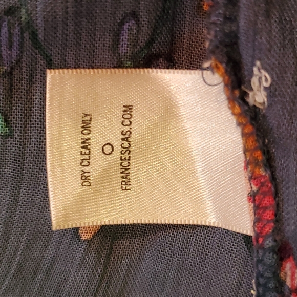 BLUE RAIN M BLUE FLORAL KIMONO/ COVERUP - Picture 5 of 5